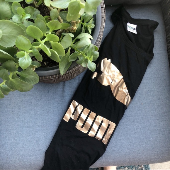 Puma Black/ Gold T Shirt Dress ASOS - Picture 5 of 8
